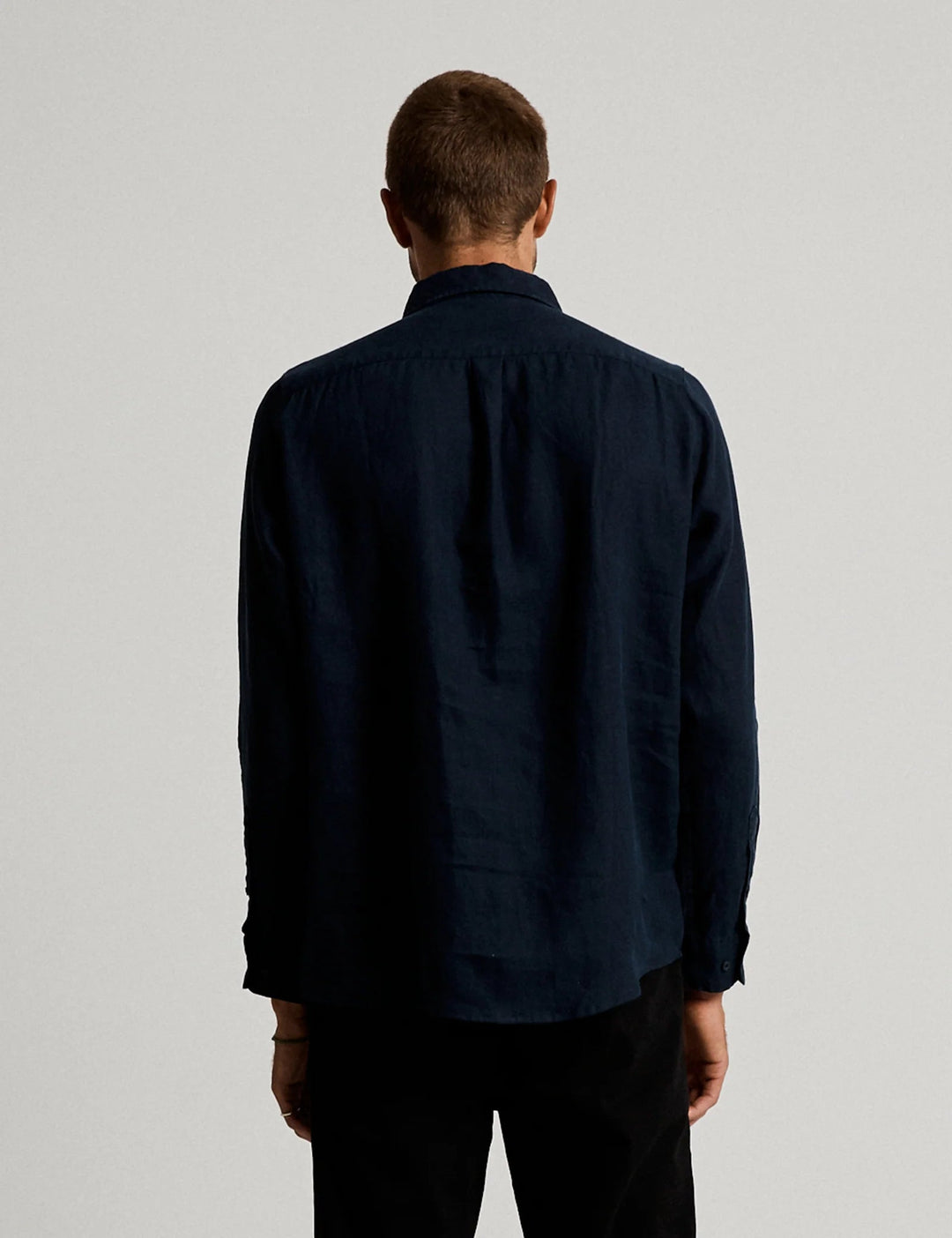 Simple | Linen long sleeve shirt | Navy-Suzie Anderson Home