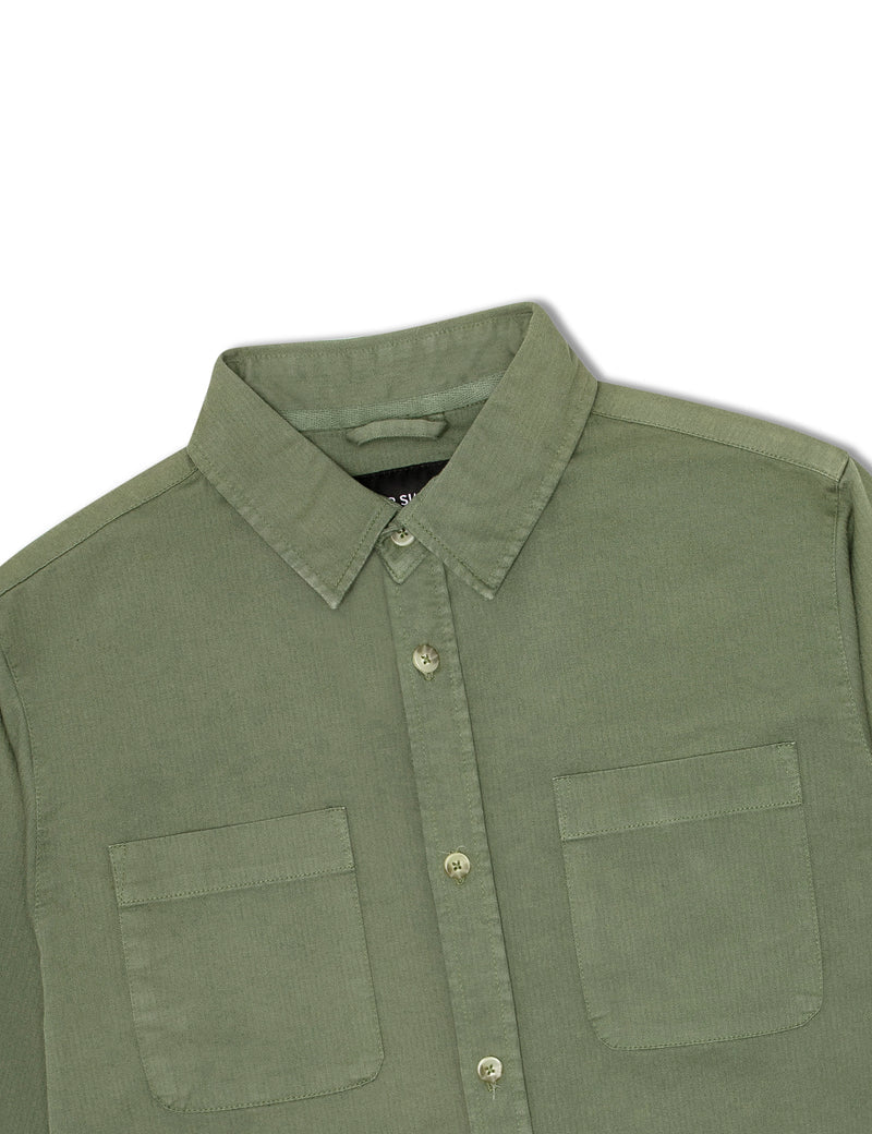 Simple | York Long Sleeve Shirt | Army-Suzie Anderson Home