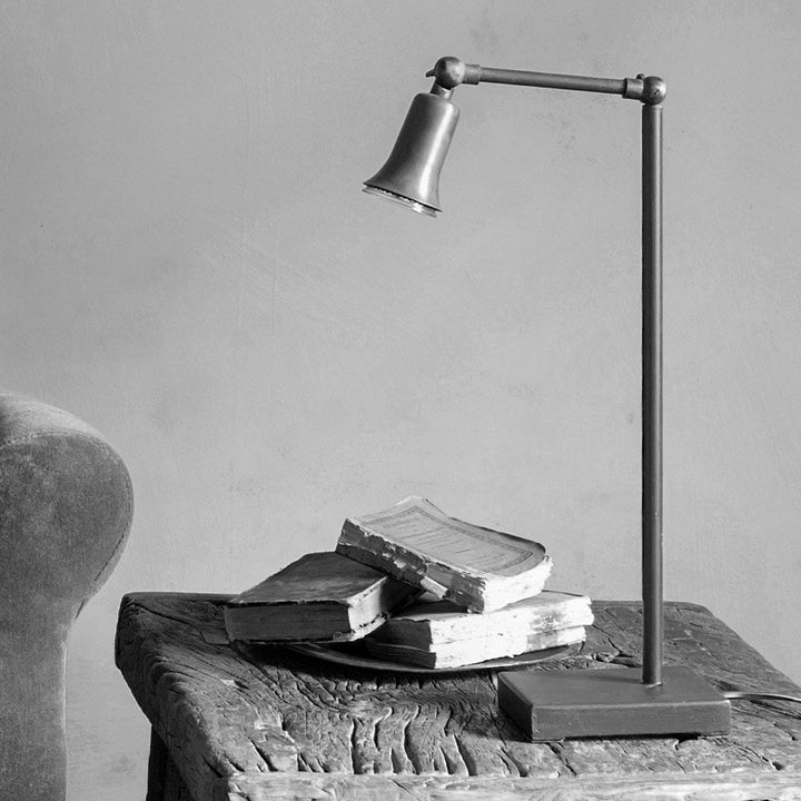 Sirmione hand crafted table lamp | Includes shade | LED | Lead grey | H50cm-Suzie Anderson Home