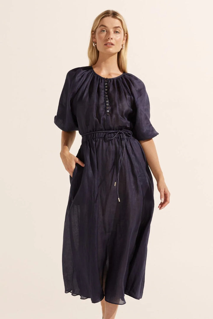 Zoe | Sonata Dress | Indigo-Suzie Anderson Home