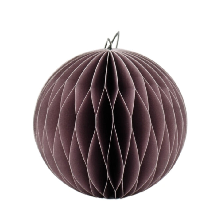 Lavender Paper Sphere Ornament | 9cm-Suzie Anderson Home