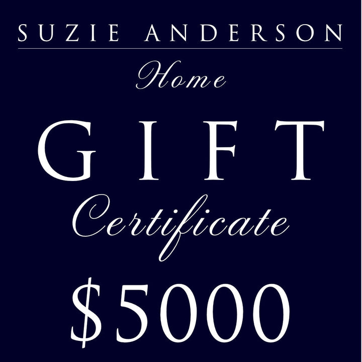 Suzie Anderson Home Gift Card | FOR IN-STORE USE-Suzie Anderson Home