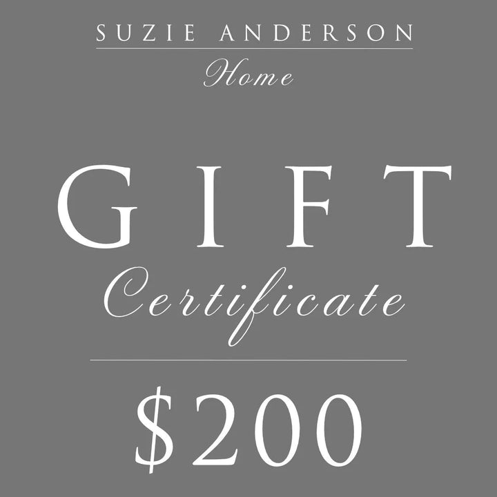 Suzie Anderson Home Gift Card | IN-STORE USE ONLY-Suzie Anderson Home