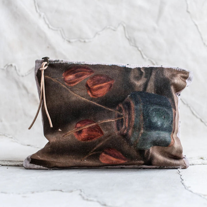 Swarm Canvas Painting Clutch Bag | Japanese Lantern-Suzie Anderson Home