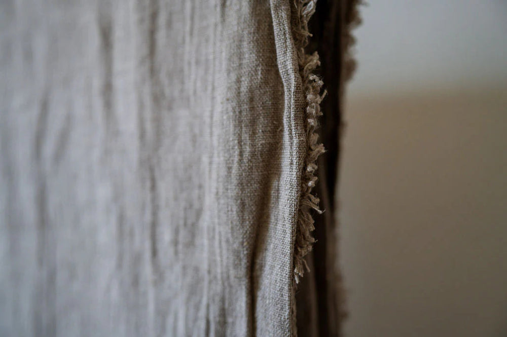 Swedish Linen Tablecloth | 250x140cm | Natural-Suzie Anderson Home