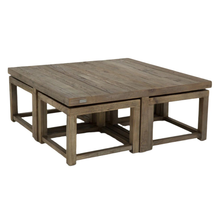 Gaston II Elm Wood Coffee Table | Flamant Belgium | W90 x L90 x H35cm-Suzie Anderson Home