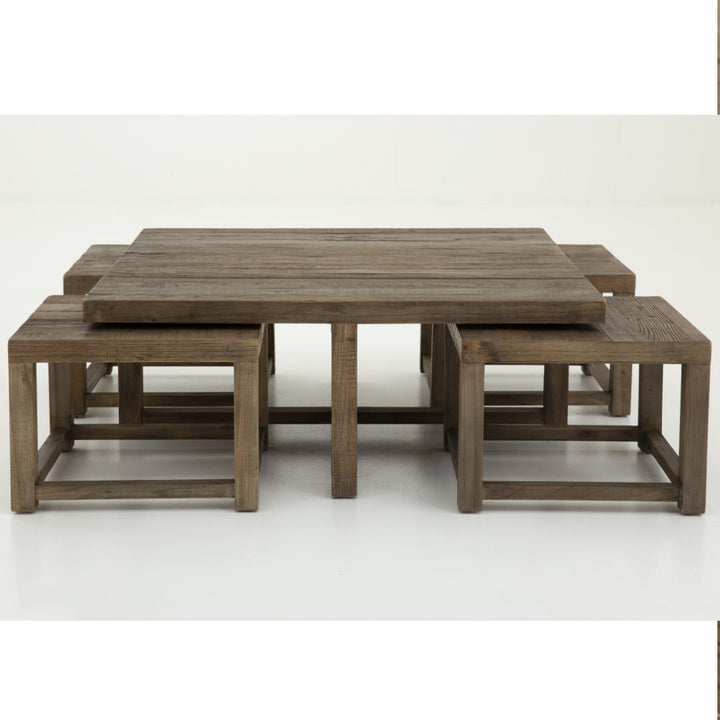 Gaston II Elm Wood Coffee Table | Flamant Belgium | W90 x L90 x H35cm-Suzie Anderson Home