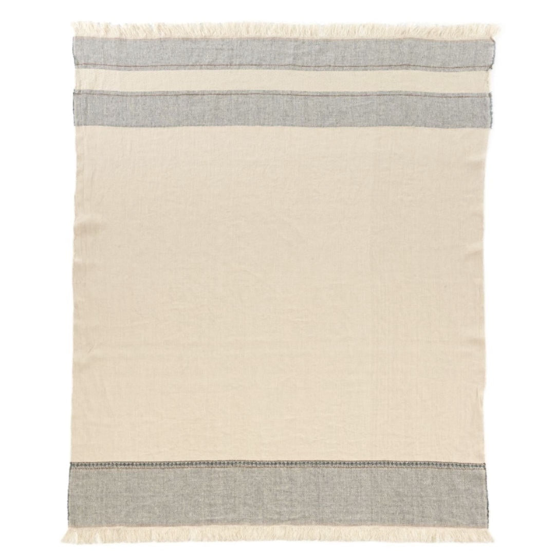 Libeco Linen Belgian Table Throw Cloth | Ioulida | 140 x 230cm | Washed Linen