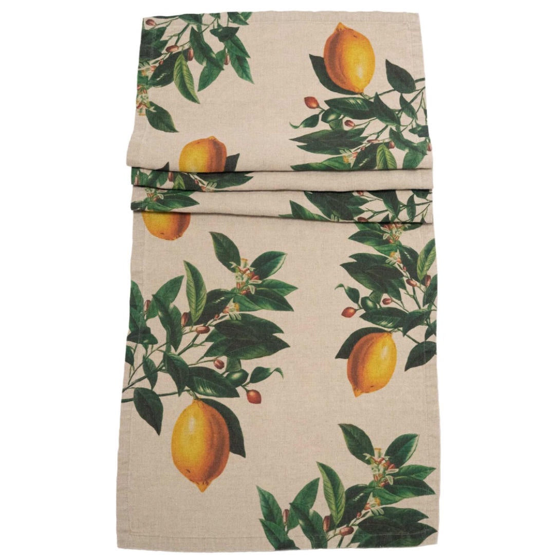 Table Runner Lemons | 46x136cm-Suzie Anderson Home