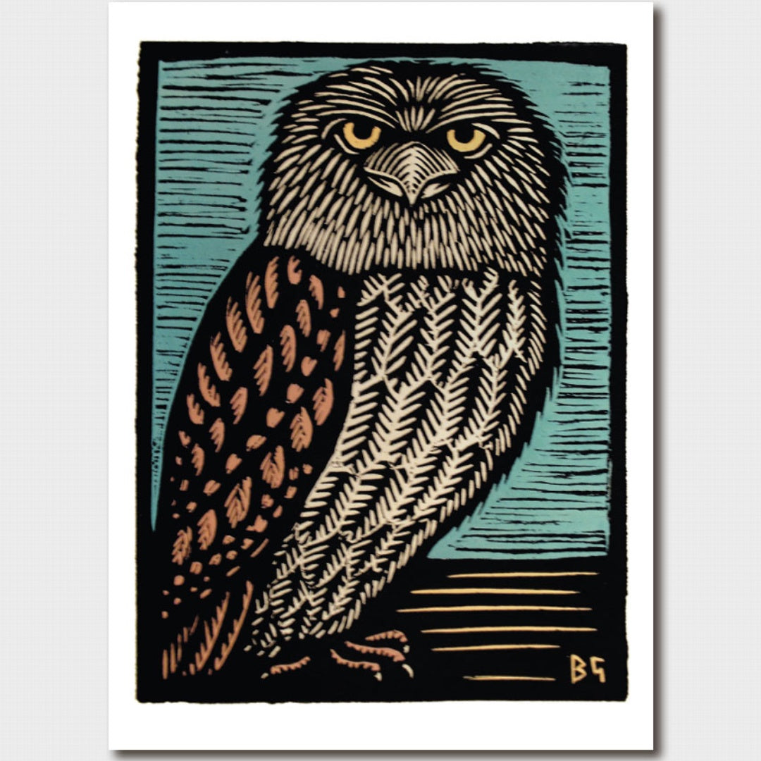 Tawny Frogmouth | Card & Envelope-Suzie Anderson Home