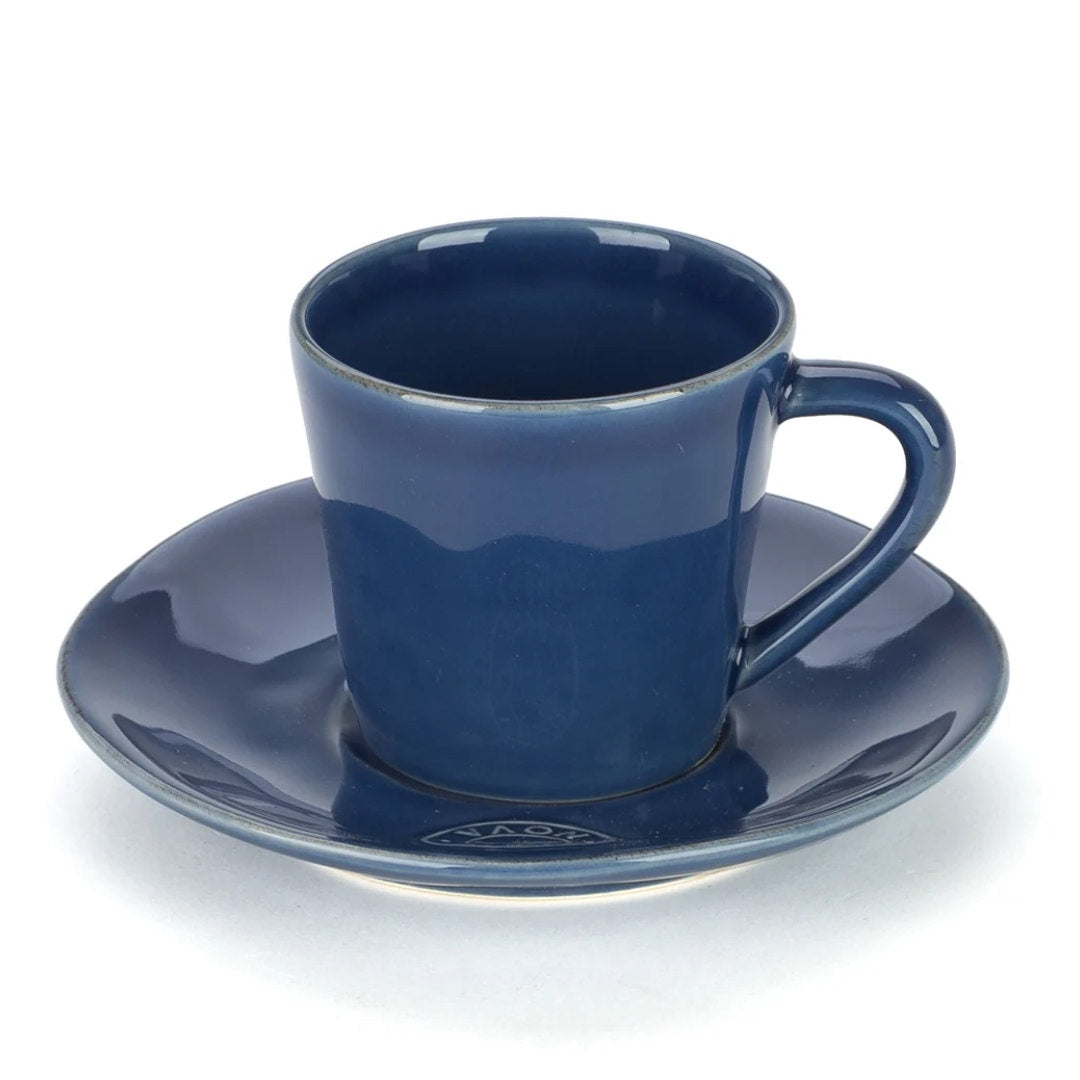 Tea cup & Saucer | Denim | Made in Portugal-Suzie Anderson Home