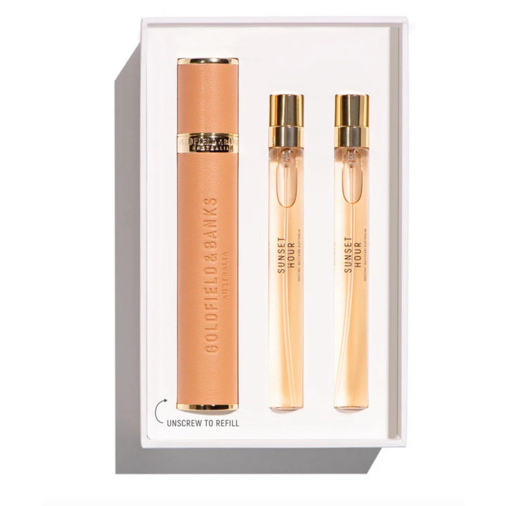 Goldfield & Banks Sunset Hour Travel Spray Duo Refillable Set