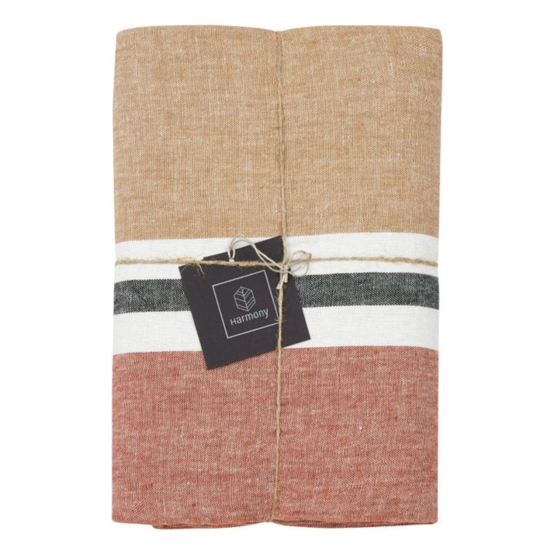 Trevise Linen Tablecloth | Tabac | 170 x 250cm-Suzie Anderson Home