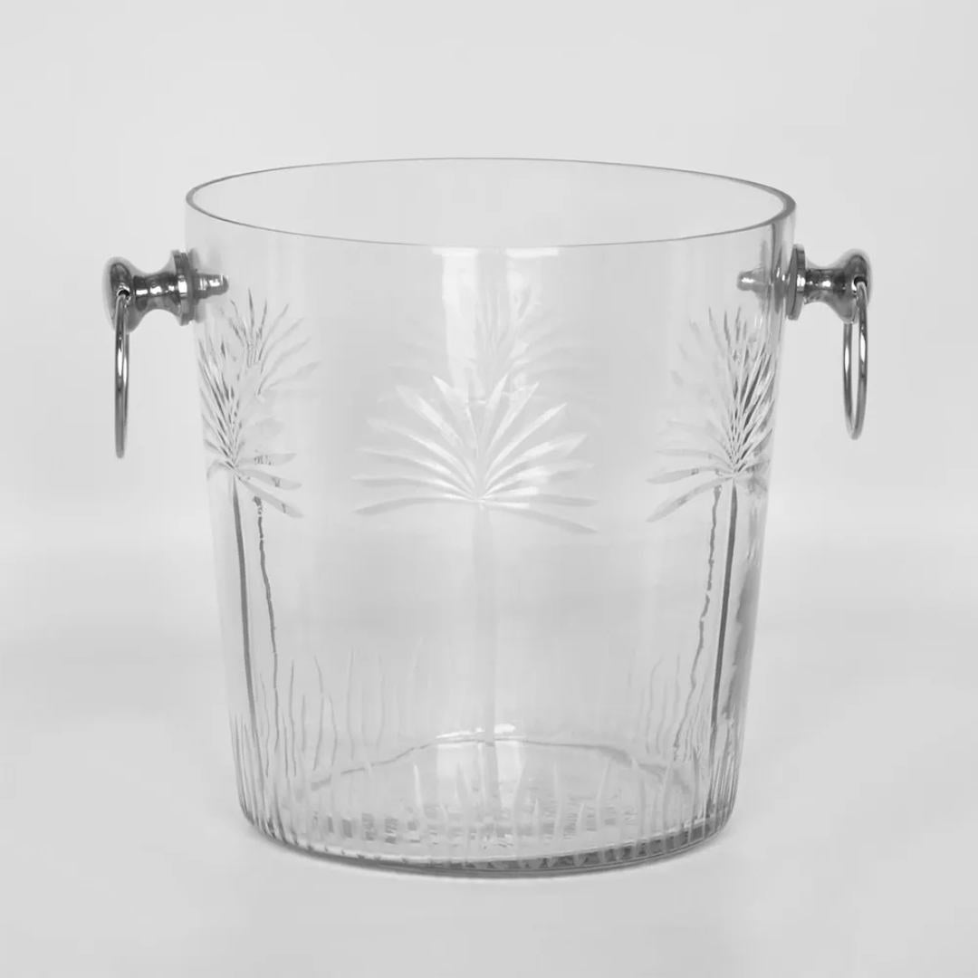 Tropic Glass Ice Bucket | Large-Suzie Anderson Home