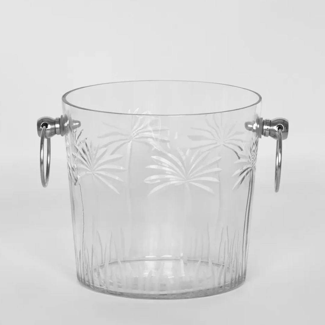 Tropic Glass Ice Bucket | Small-Suzie Anderson Home