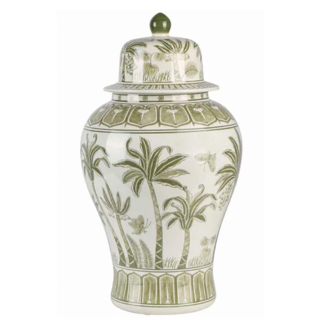 Tropic Temple Jar | Green-Suzie Anderson Home