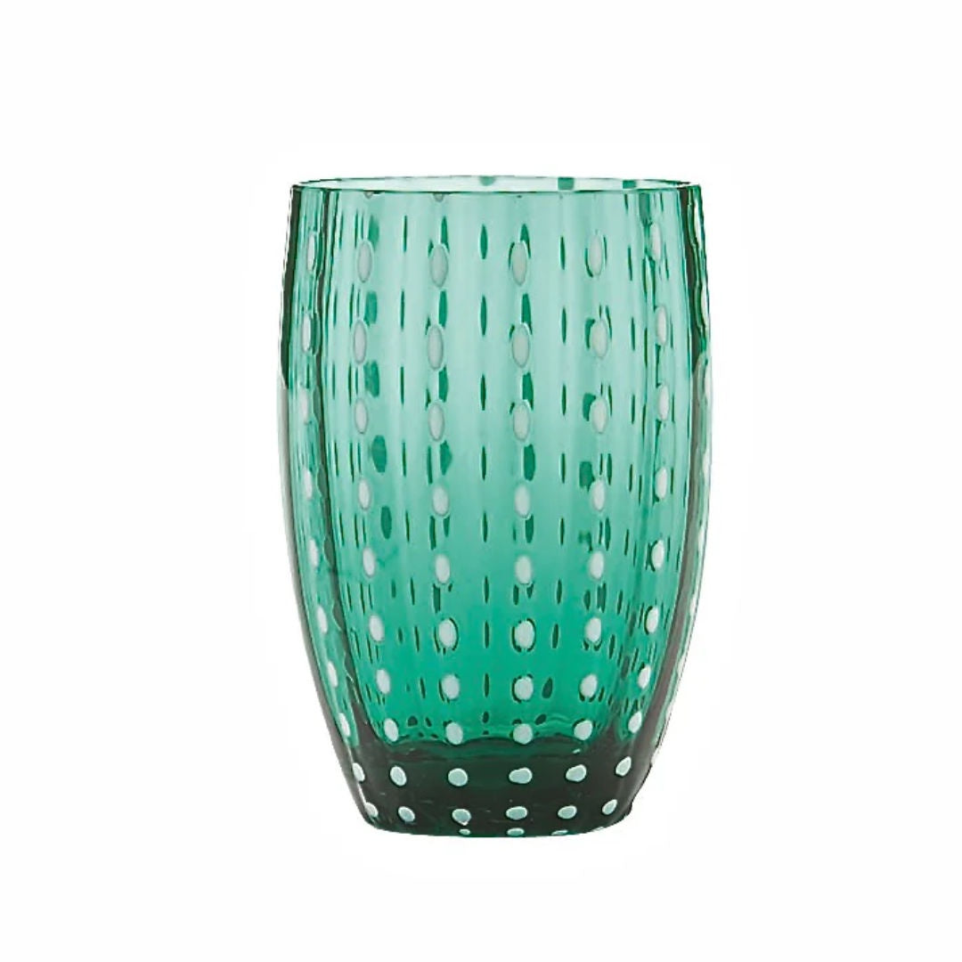 Perle Tumbler Glass | Green-Suzie Anderson Home