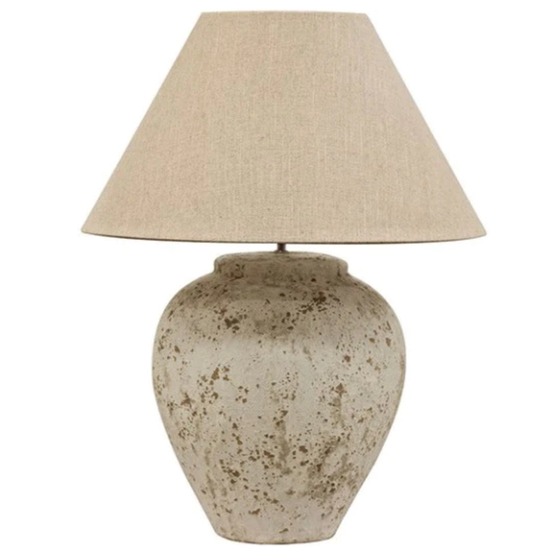 Tuscan Style Stone Lamp Base | Large | H52cm, Approx W34cm-Suzie Anderson Home