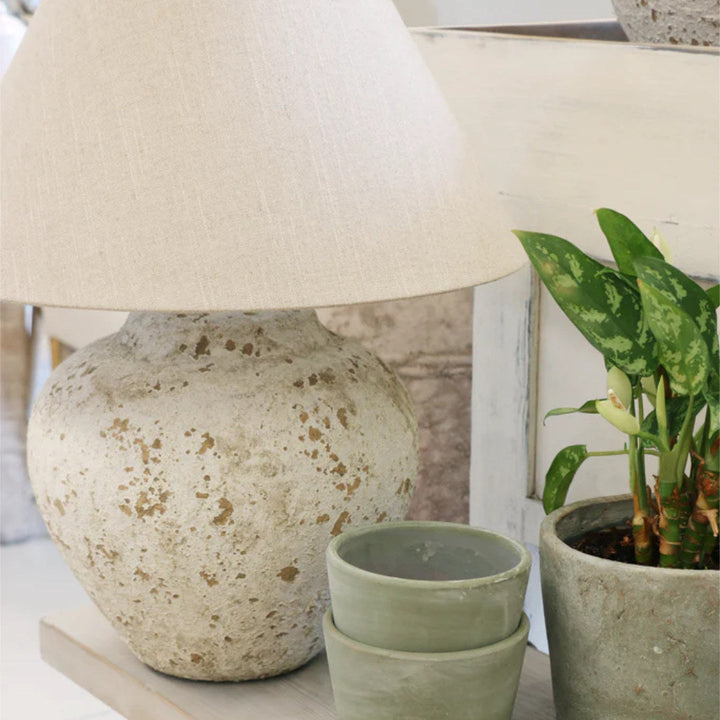 Tuscan Style Stone Lamp Base | Base Only | Medium-Suzie Anderson Home