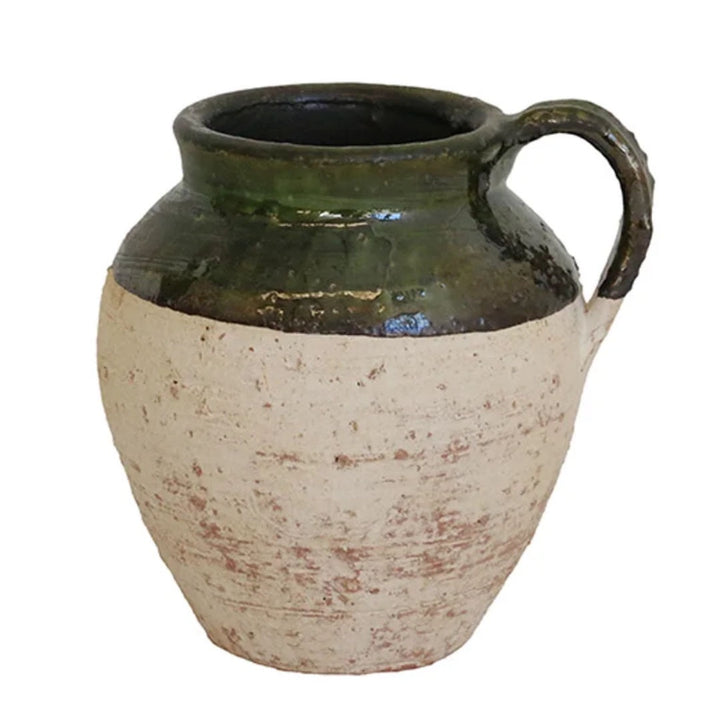 Tuscan Terracotta Style Jug  | Top Dipped Glaze