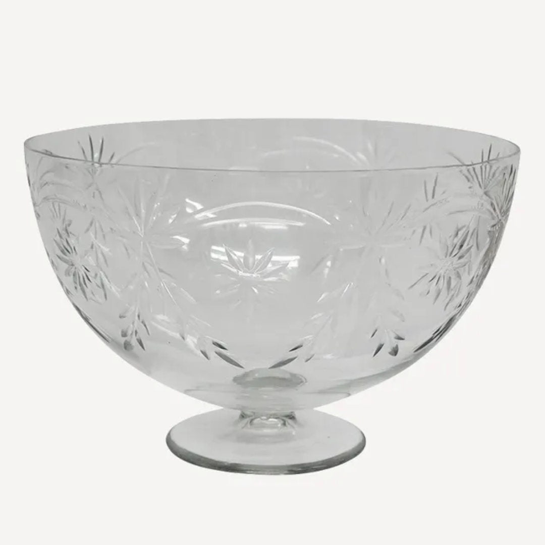 Vintage Cut Glass Bowl | Large-Suzie Anderson Home