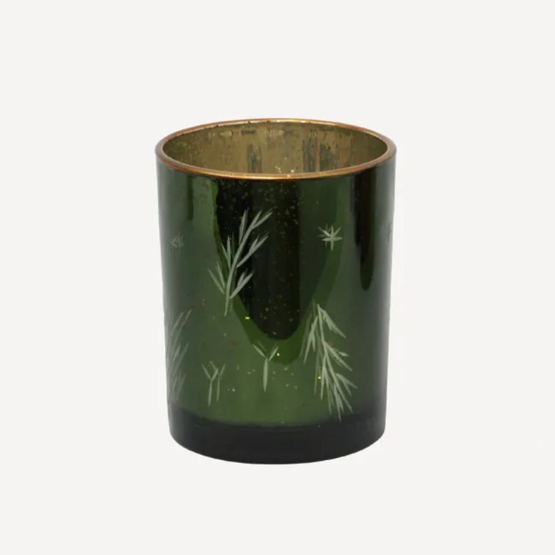 Etched Votive | Green | Large-Suzie Anderson Home