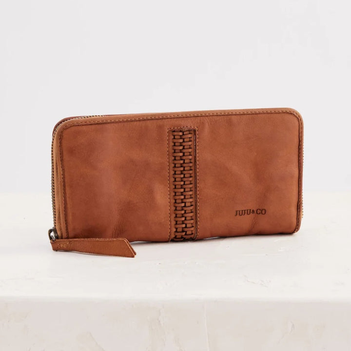 Juju | Braided Zip Wallet | Tan-Suzie Anderson Home