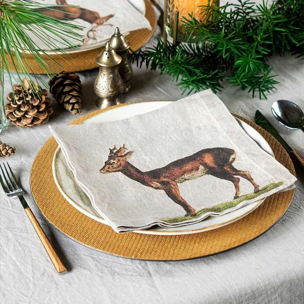 Wild Animals | Linen Napkin | SET OF 6-Suzie Anderson Home