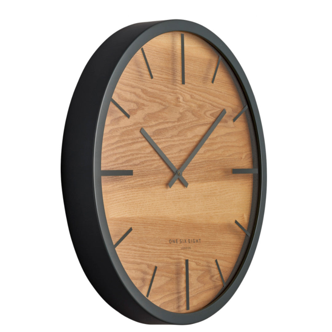 Willow Silent Sweep Wall Clock | Charcoal | 50cm-Suzie Anderson Home