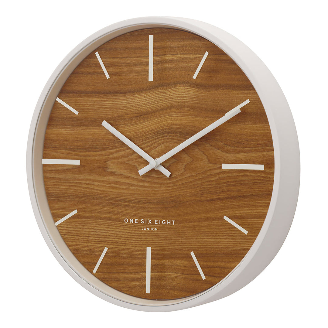 Willow White Silent Wall Clock | 30cm-Suzie Anderson Home