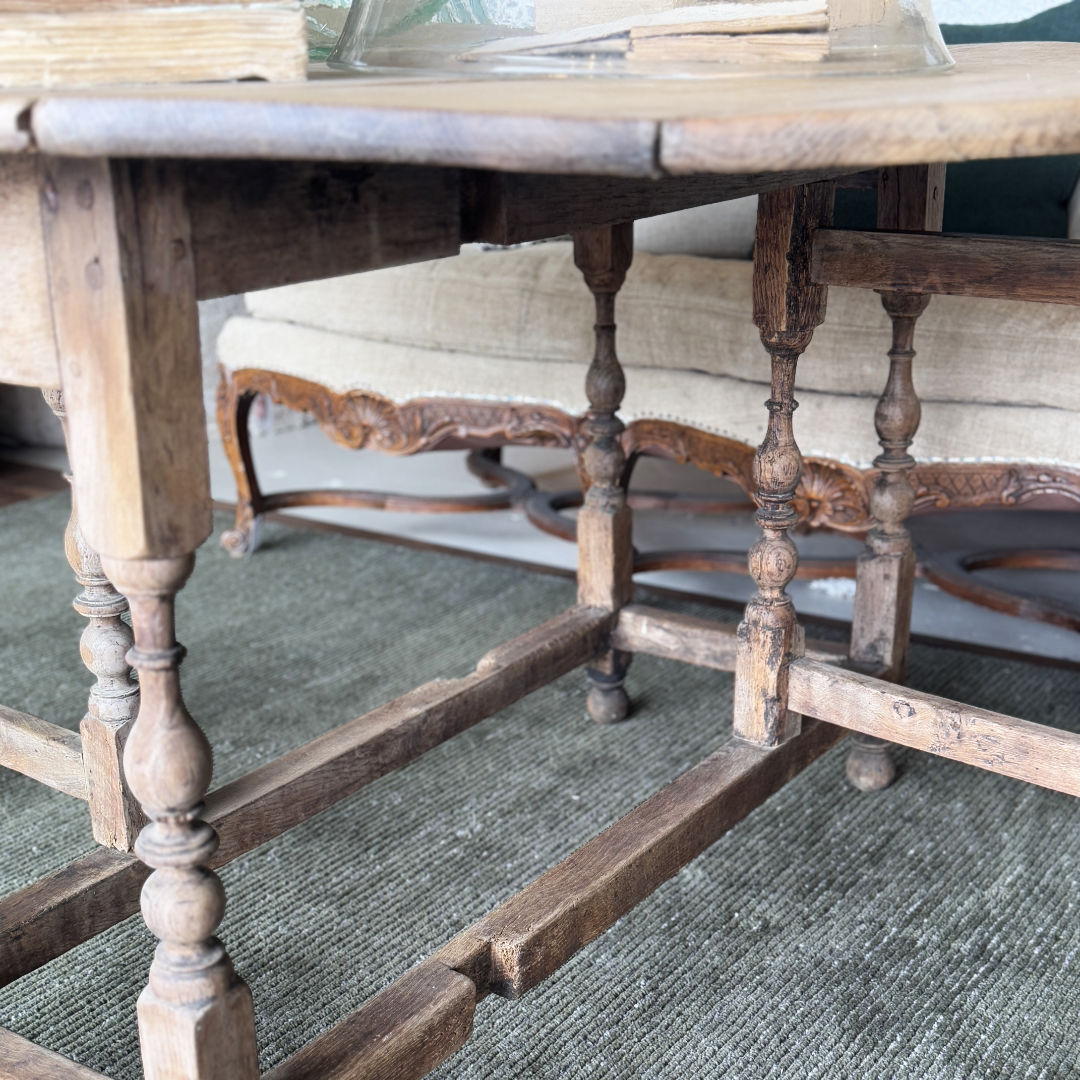 Small Oak Gate Leg Table-Suzie Anderson Home