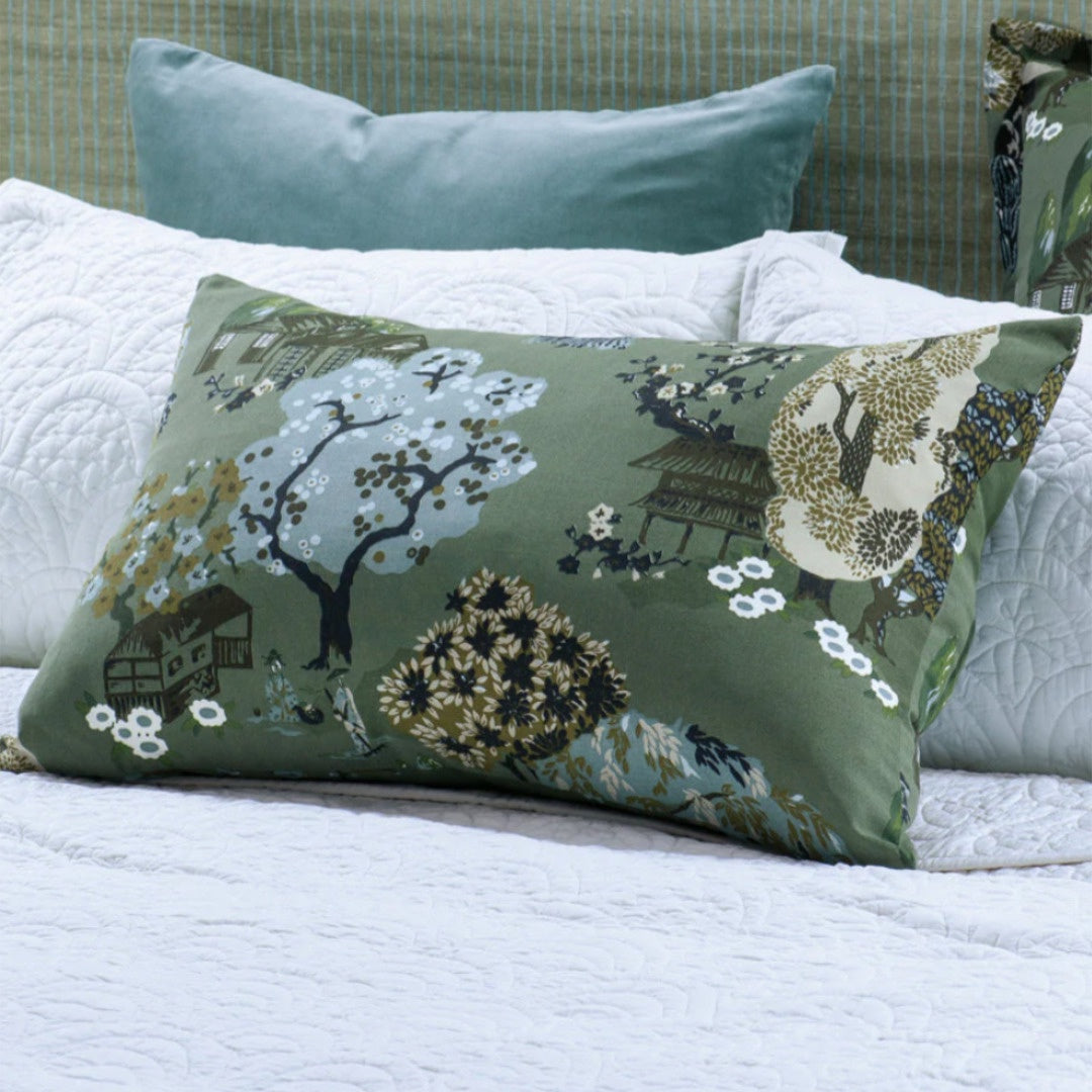 Yuttari PAIR Standard Pillowcases | Sage-Suzie Anderson Home