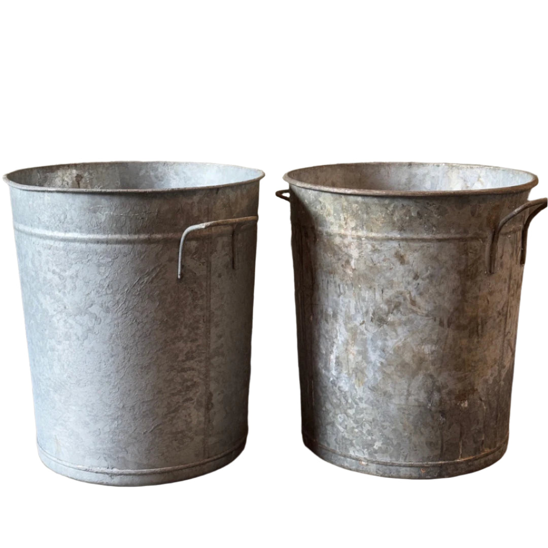 Belgian Galvanised Metal Tub (BOWRAL)-Suzie Anderson Home