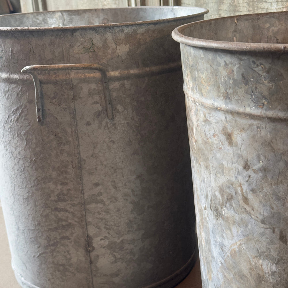 Belgian Galvanised Metal Tub (BOWRAL)-Suzie Anderson Home