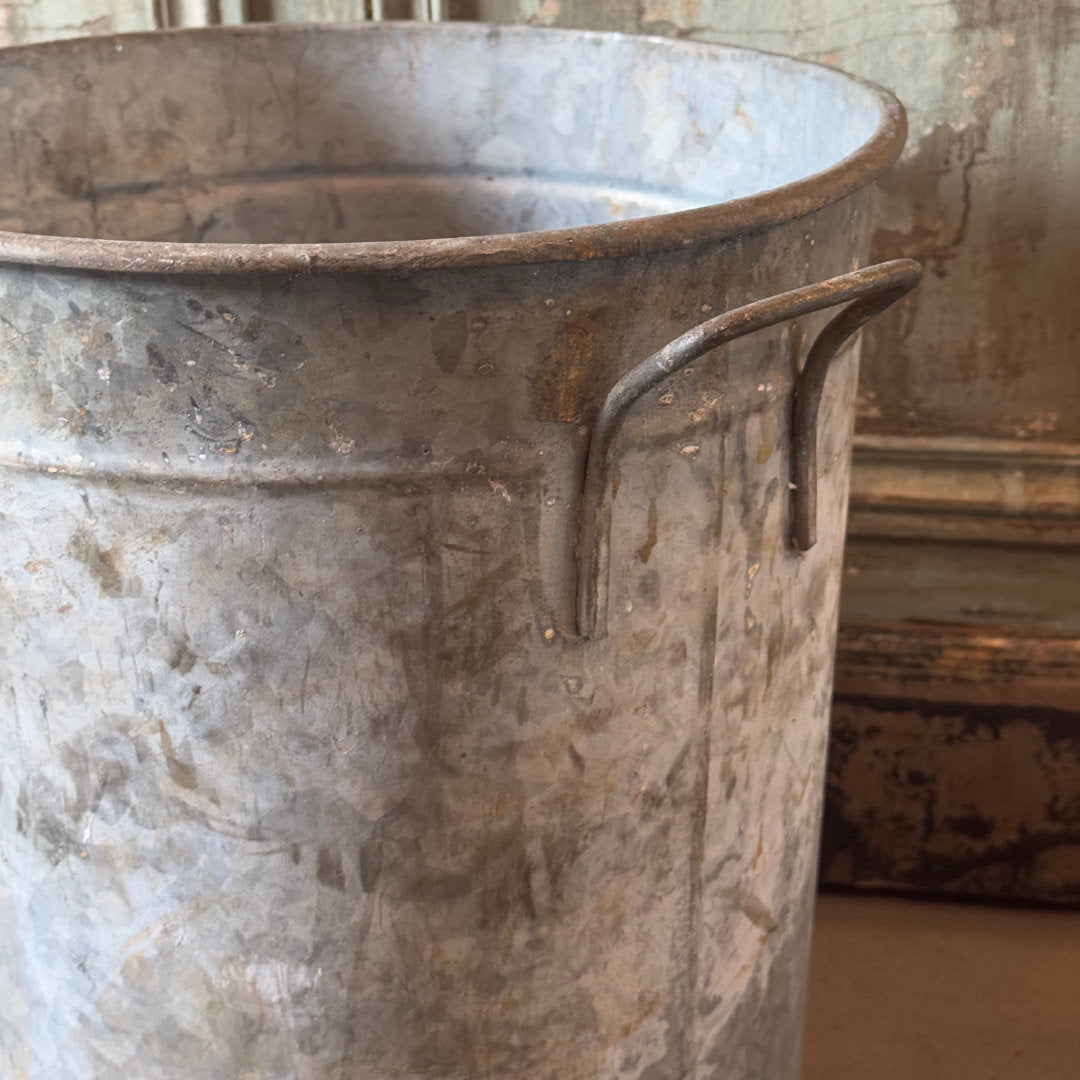 Belgian Galvanised Metal Tub (BOWRAL)-Suzie Anderson Home